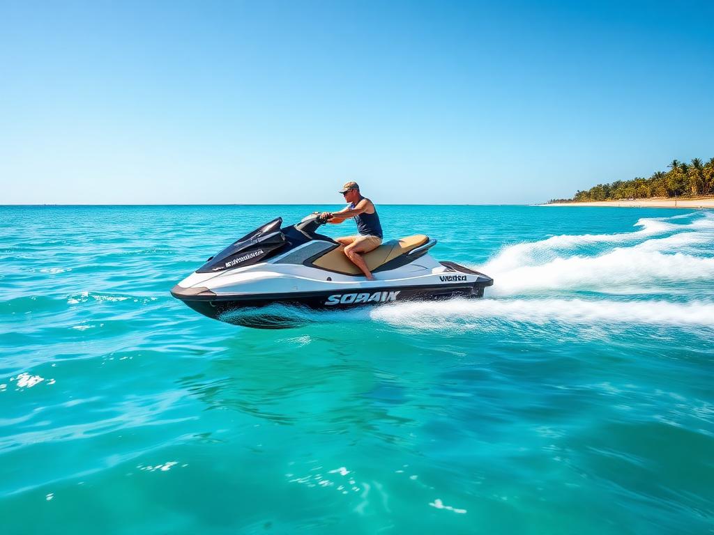 Jet ski em águas cristalinas de Maceió